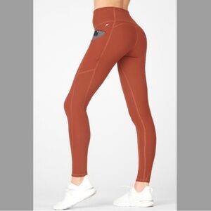 Fabletics rust orange oasis 7/8 leggings